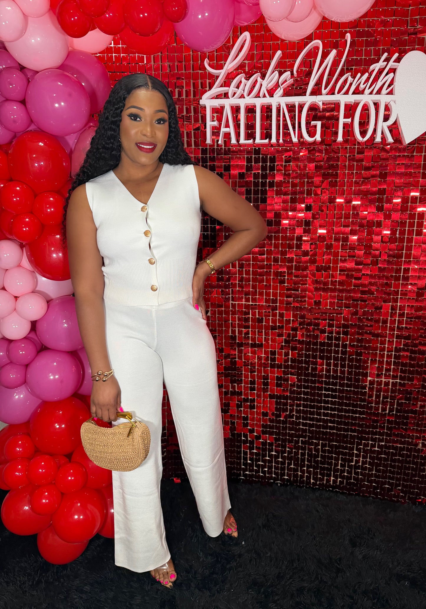 Blanco Knit Pant Set