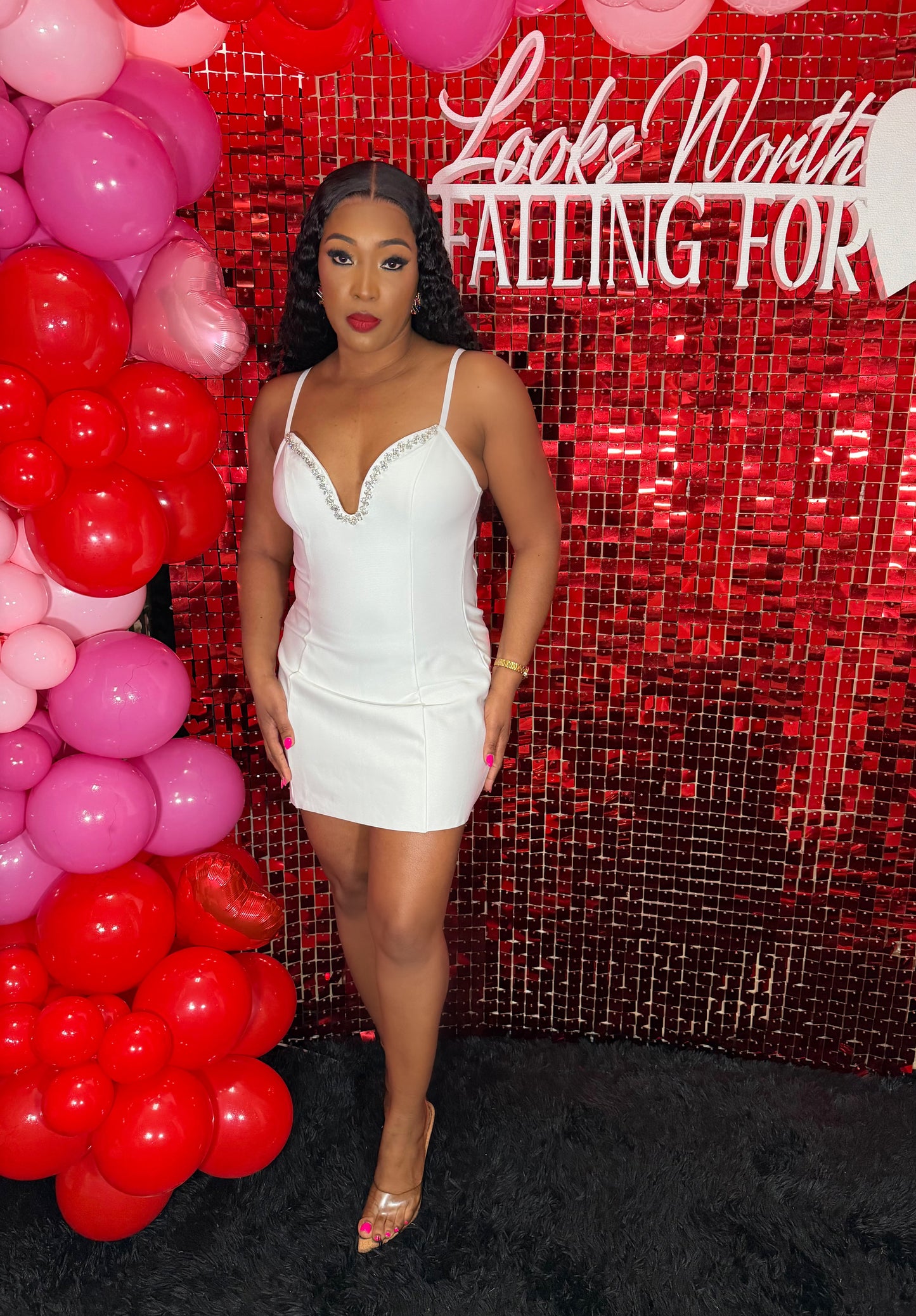 Rhinestone Bandage Dress