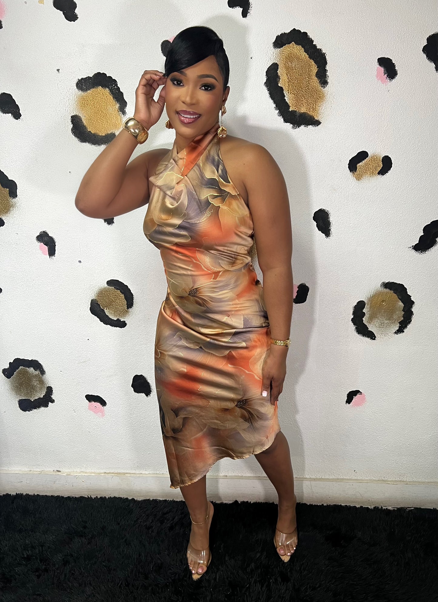 Make Me Blush Midi Dress