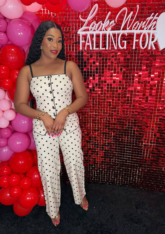 Sweet Parisian Polka Dot Pant Set