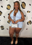 So Blue Girl Pant Set Plus