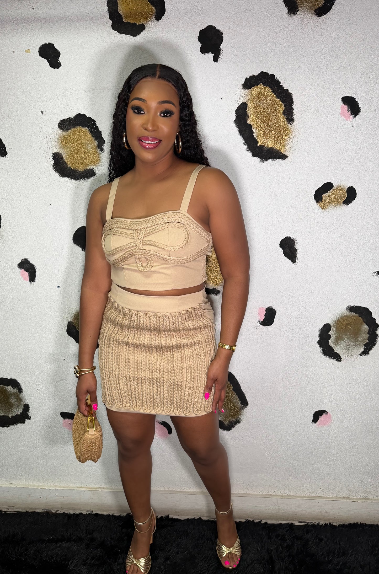 Rope Me In Skirt Set