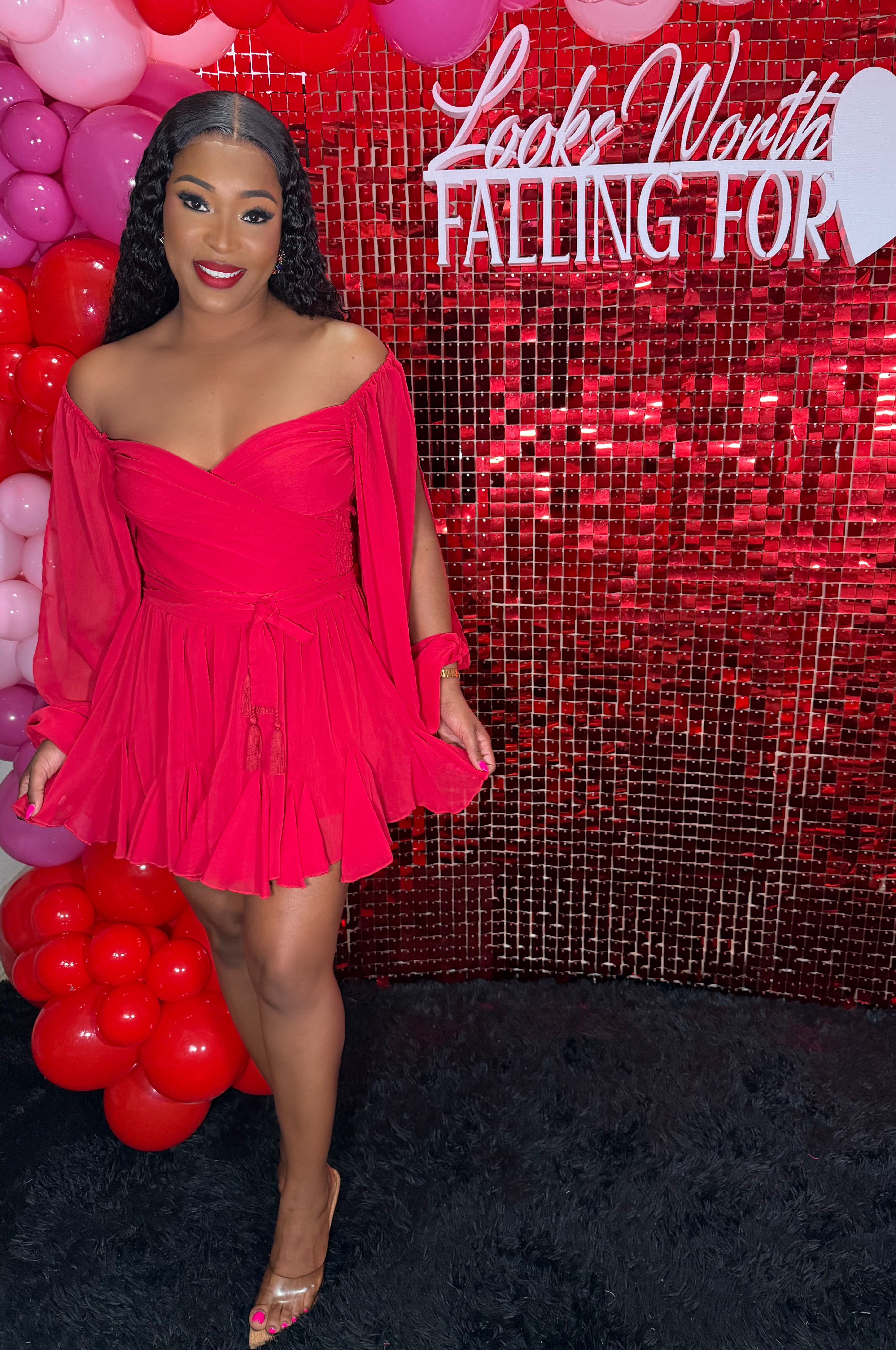 Lady In Red Romper Main image