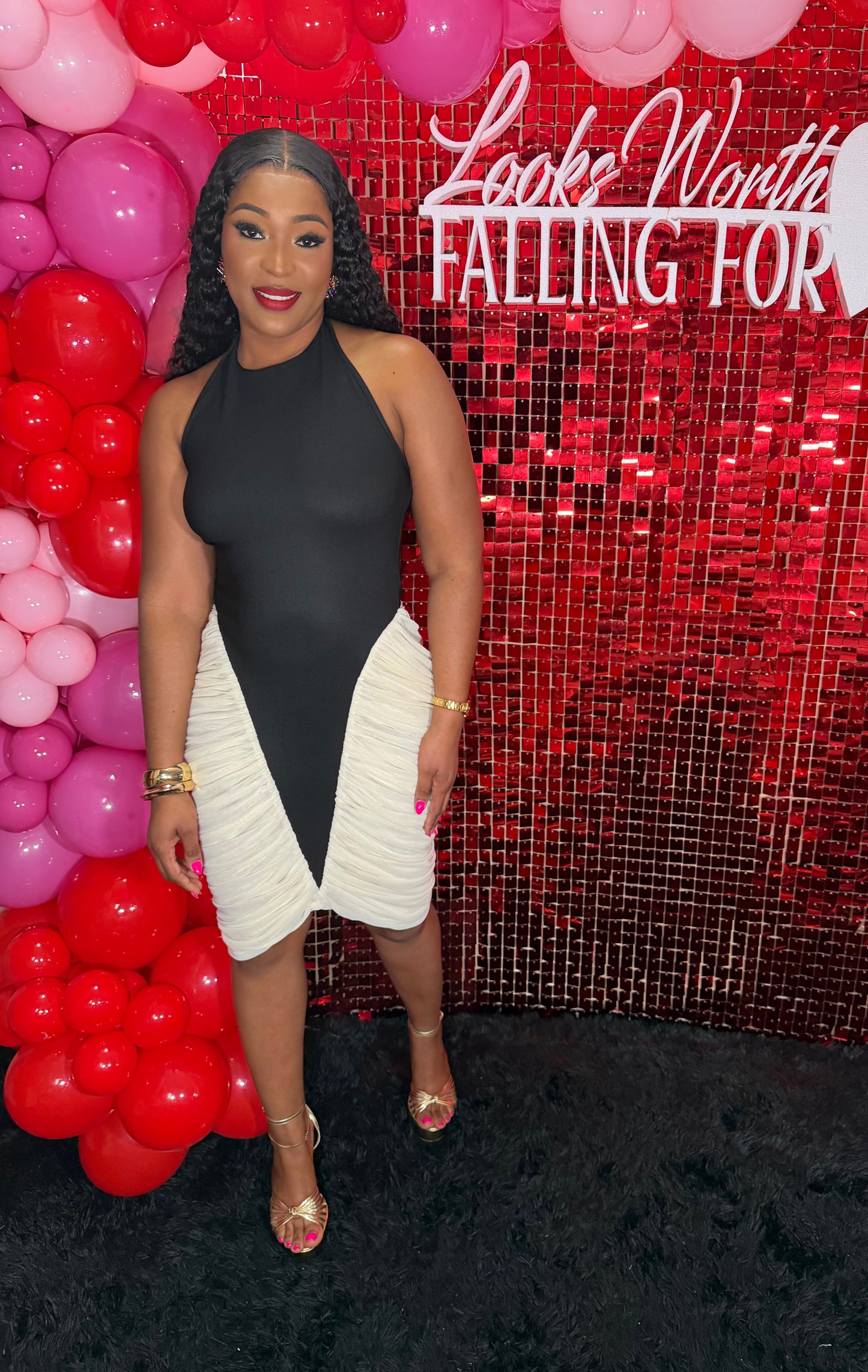 Black & White Love Dress