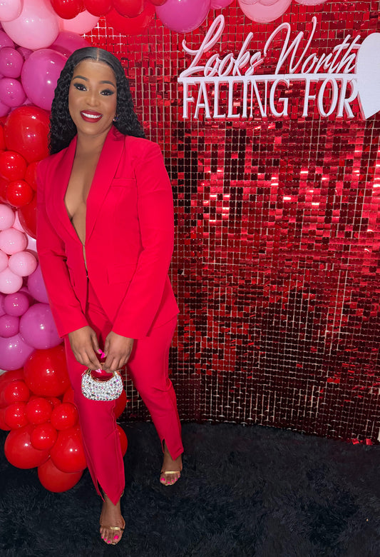 About Her Business Blazer Set