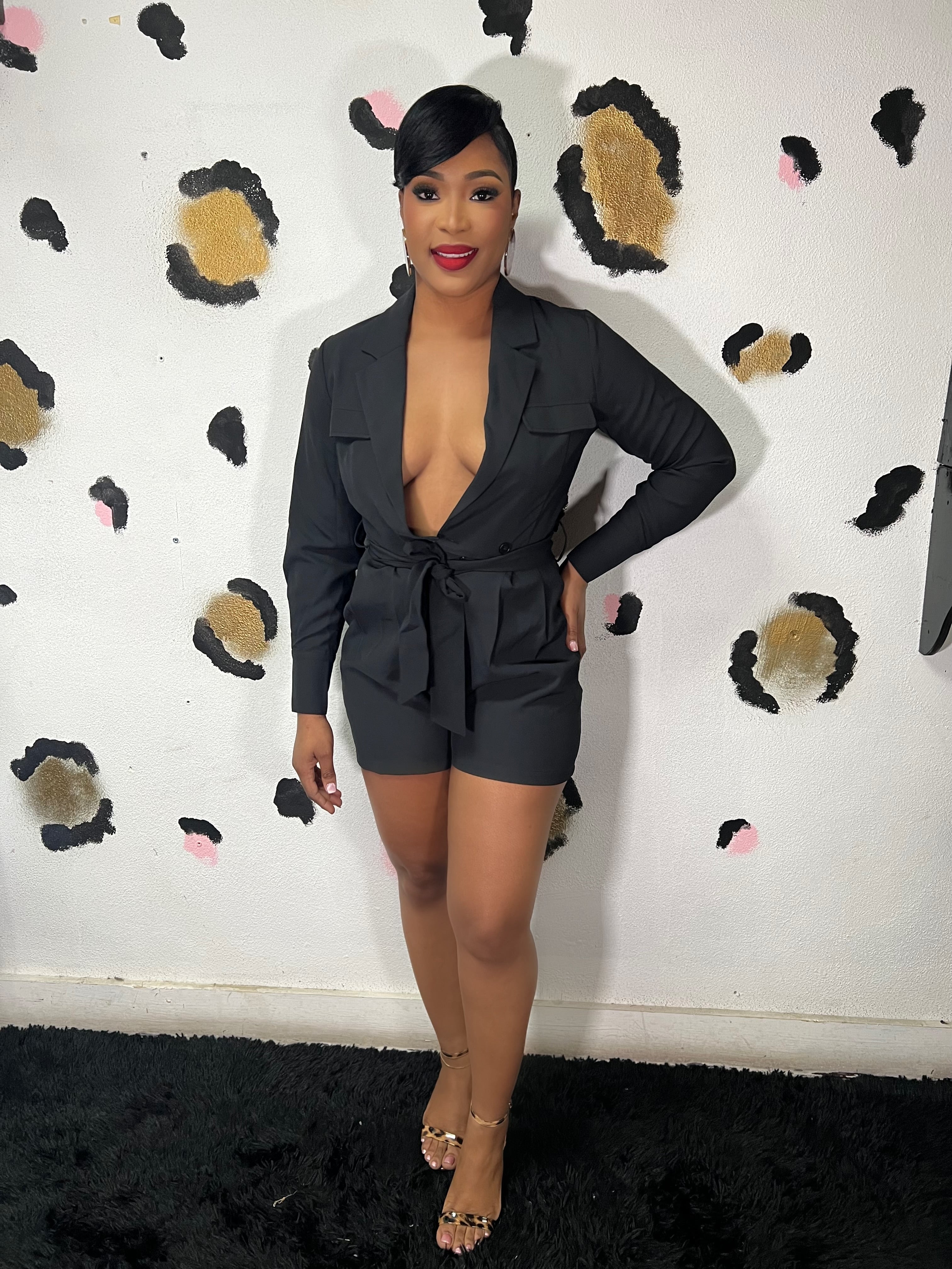 Black Orchid Romper