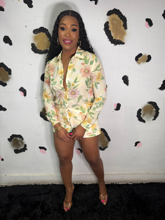 Floral Short Set