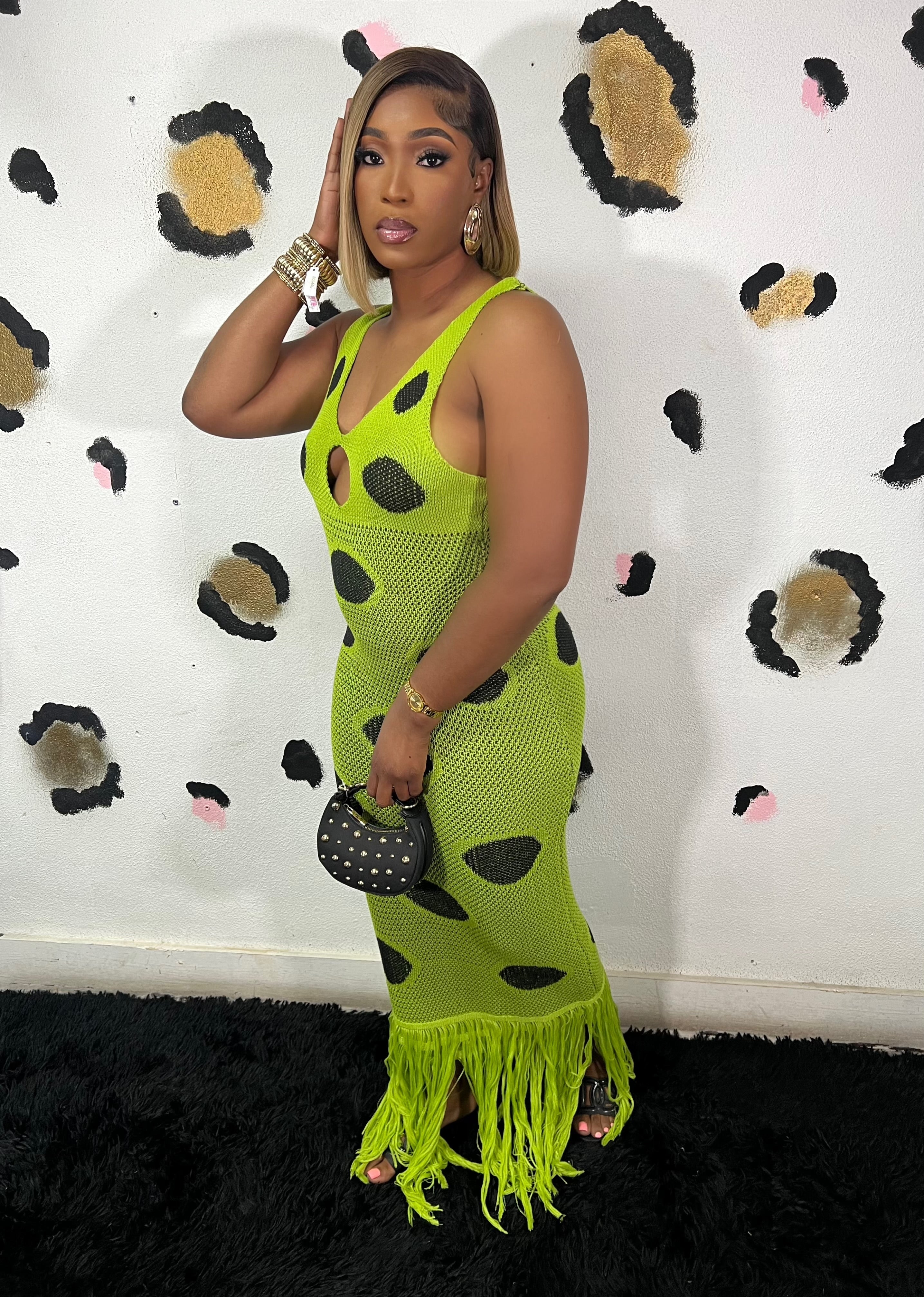 Green Polka Beach Day Main image