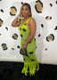 Green Polka Beach Day