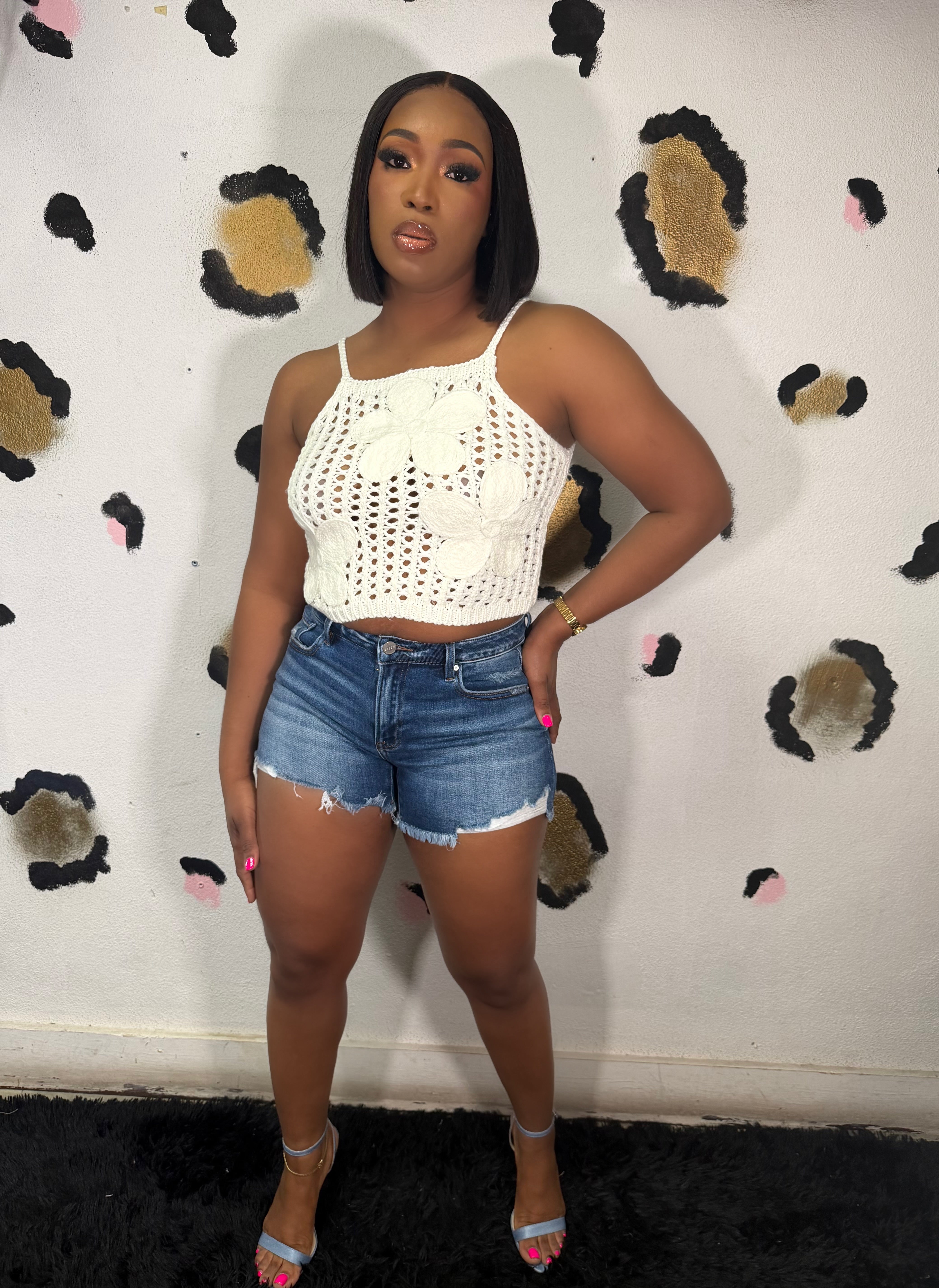 Crochet Flower Top Main image