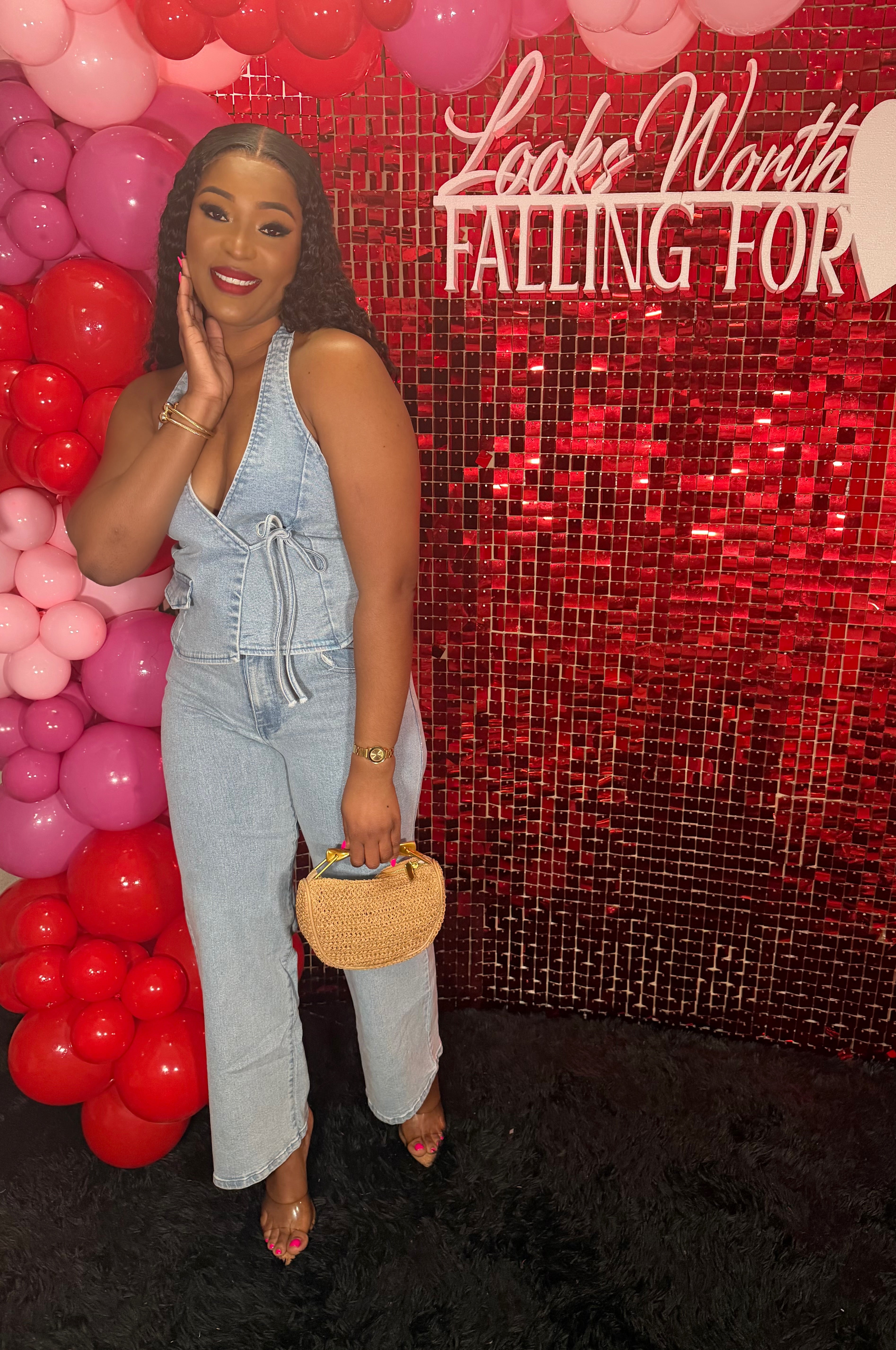Denim Vibes Pant Set Main image